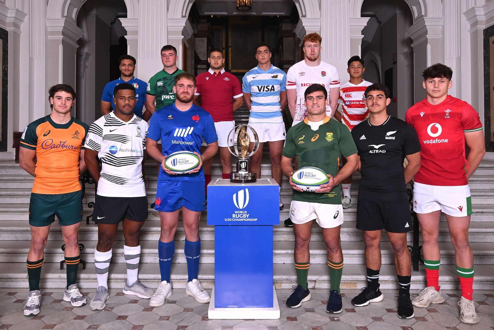 World Rugby U20 Championship 2023 : la photo des capitaines