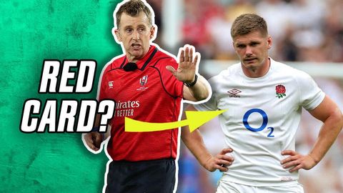 Farrell’s red and South Africa’s penalty try