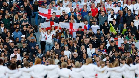 England Red Roses and fans