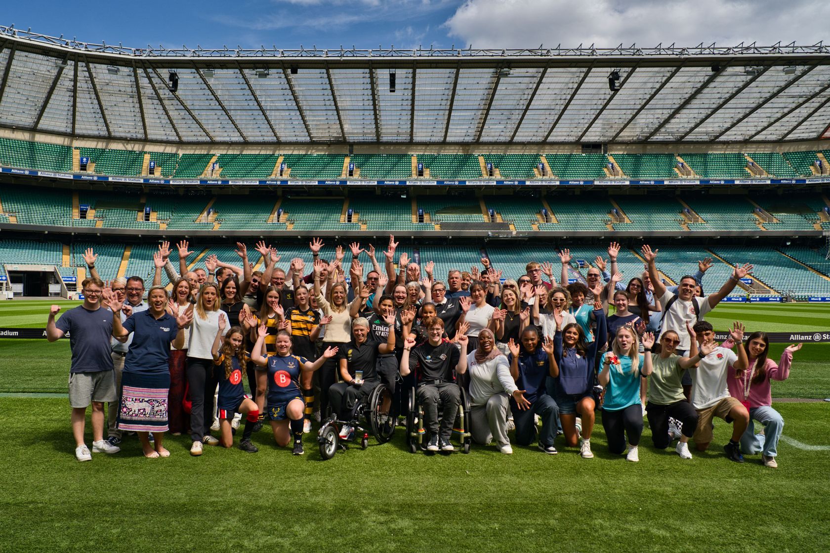 Lexi Chambers at Allianz Stadium ahead of RWC 2025