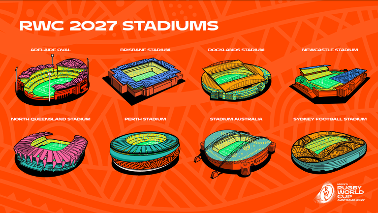 Men's Rugby World Cup 2027 - estadios