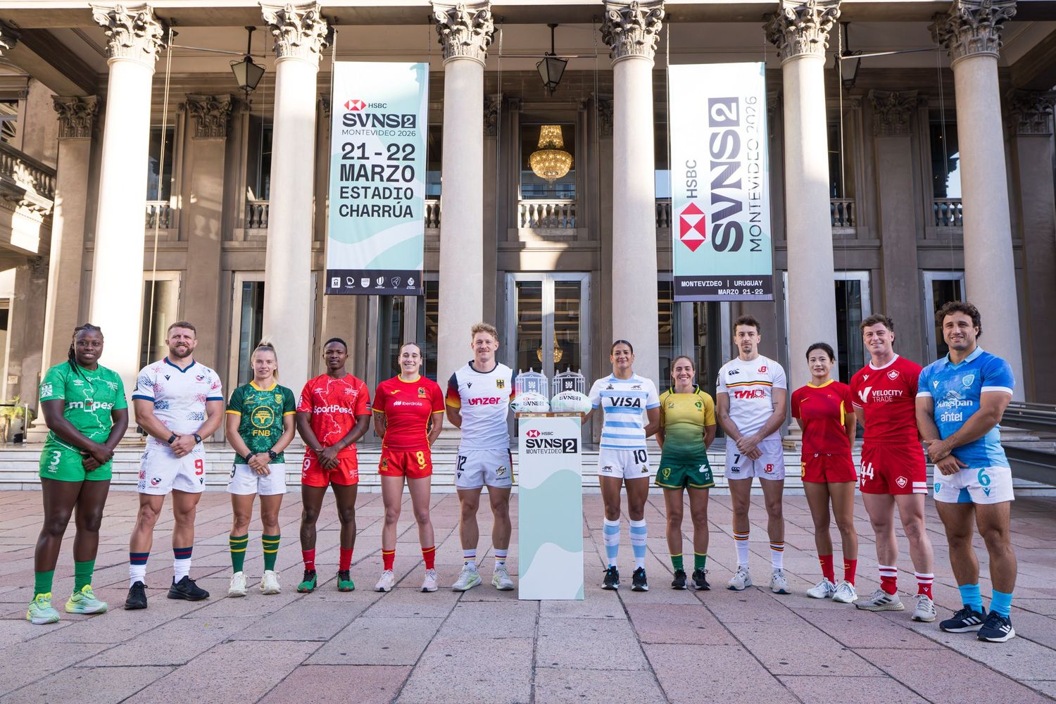 HSBC SVNS 2 Montevideo Captains Photo