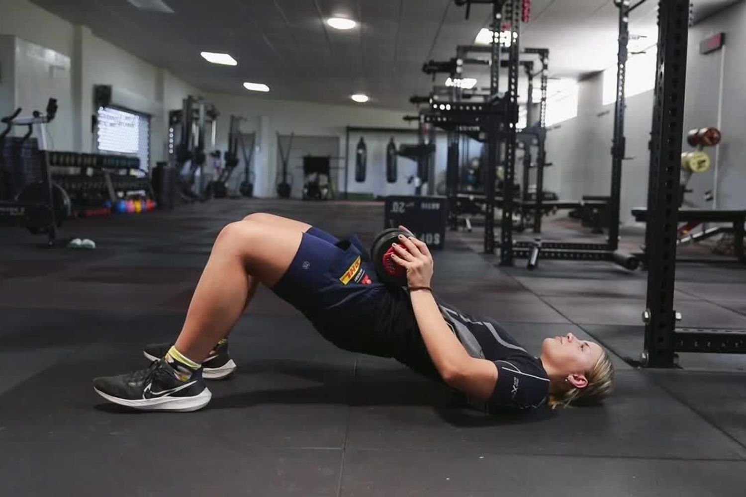DB Glute Bridge