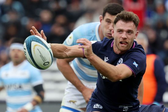 Scotland celebrate victory over Argentina