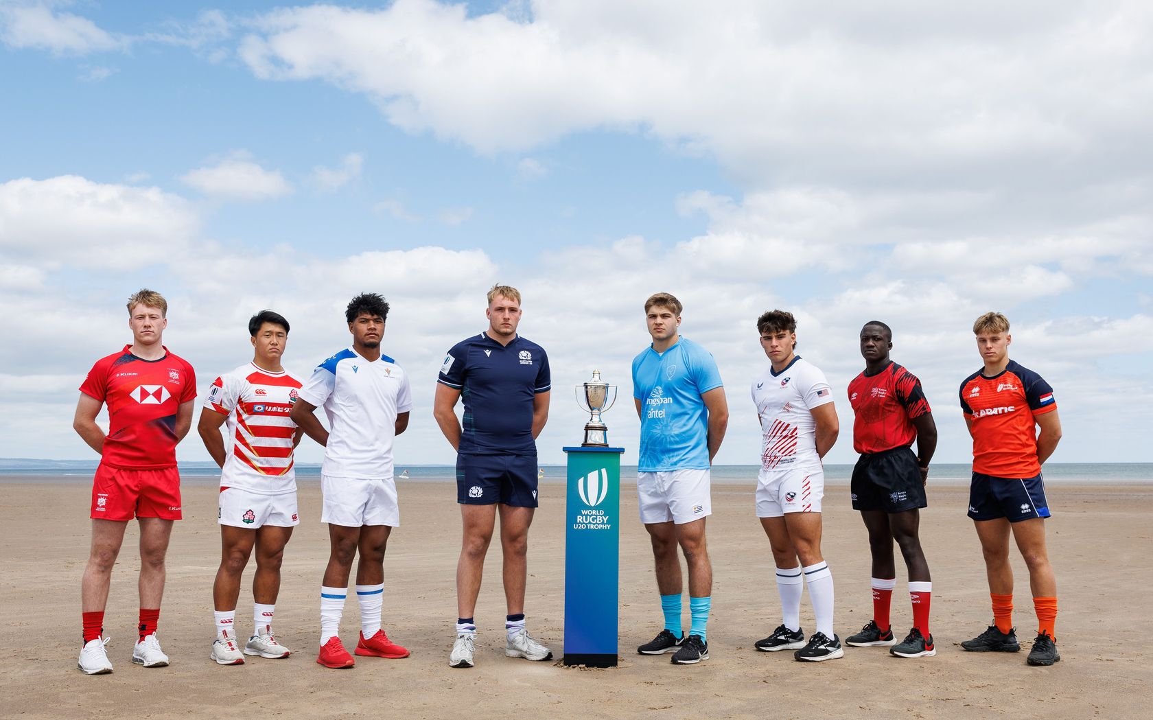 World Rugby U20 Trophy 2024 captains' photocall