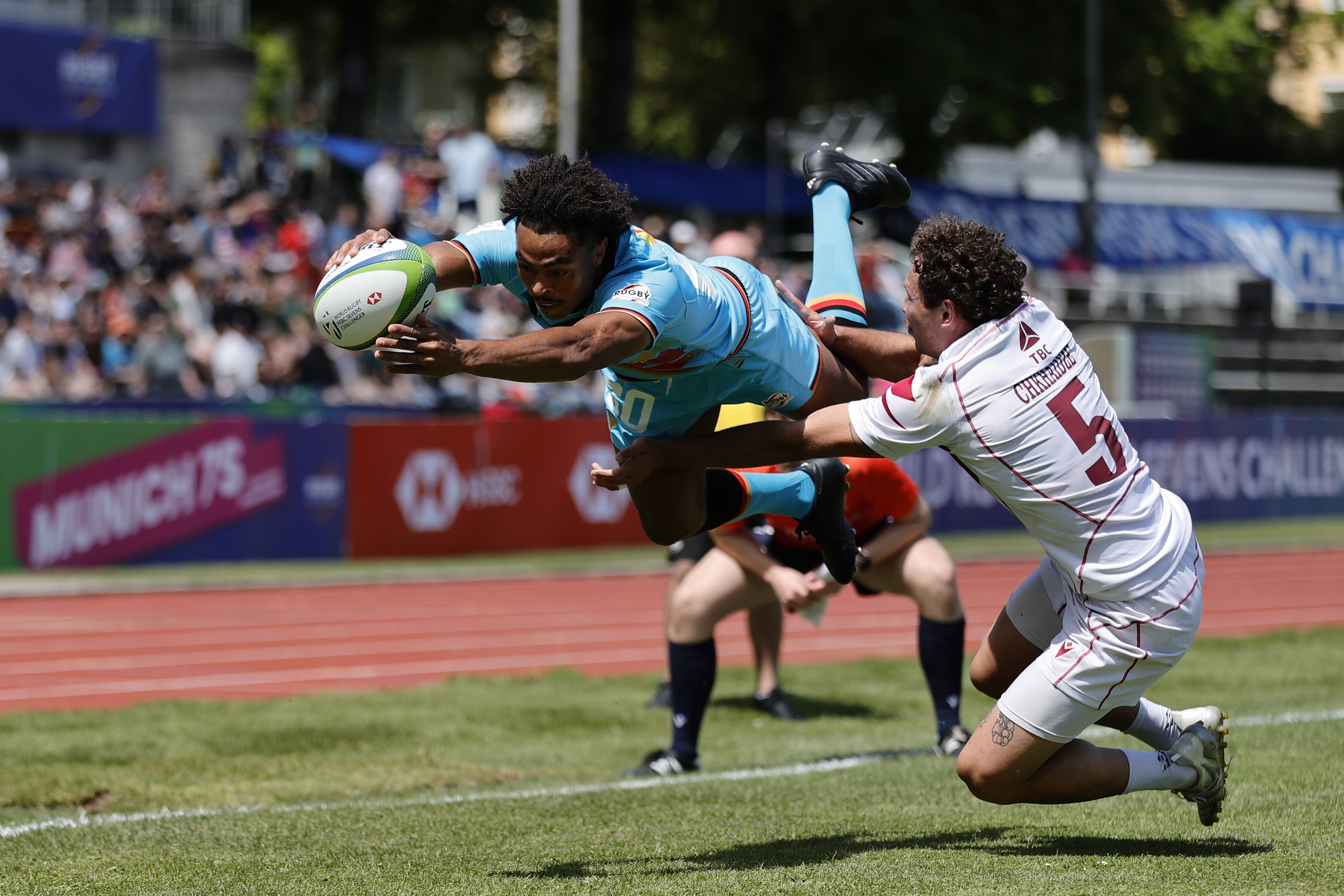 HSBC SVNS Play-off: German sevens speedster Amekuedi ready to fly in Madrid