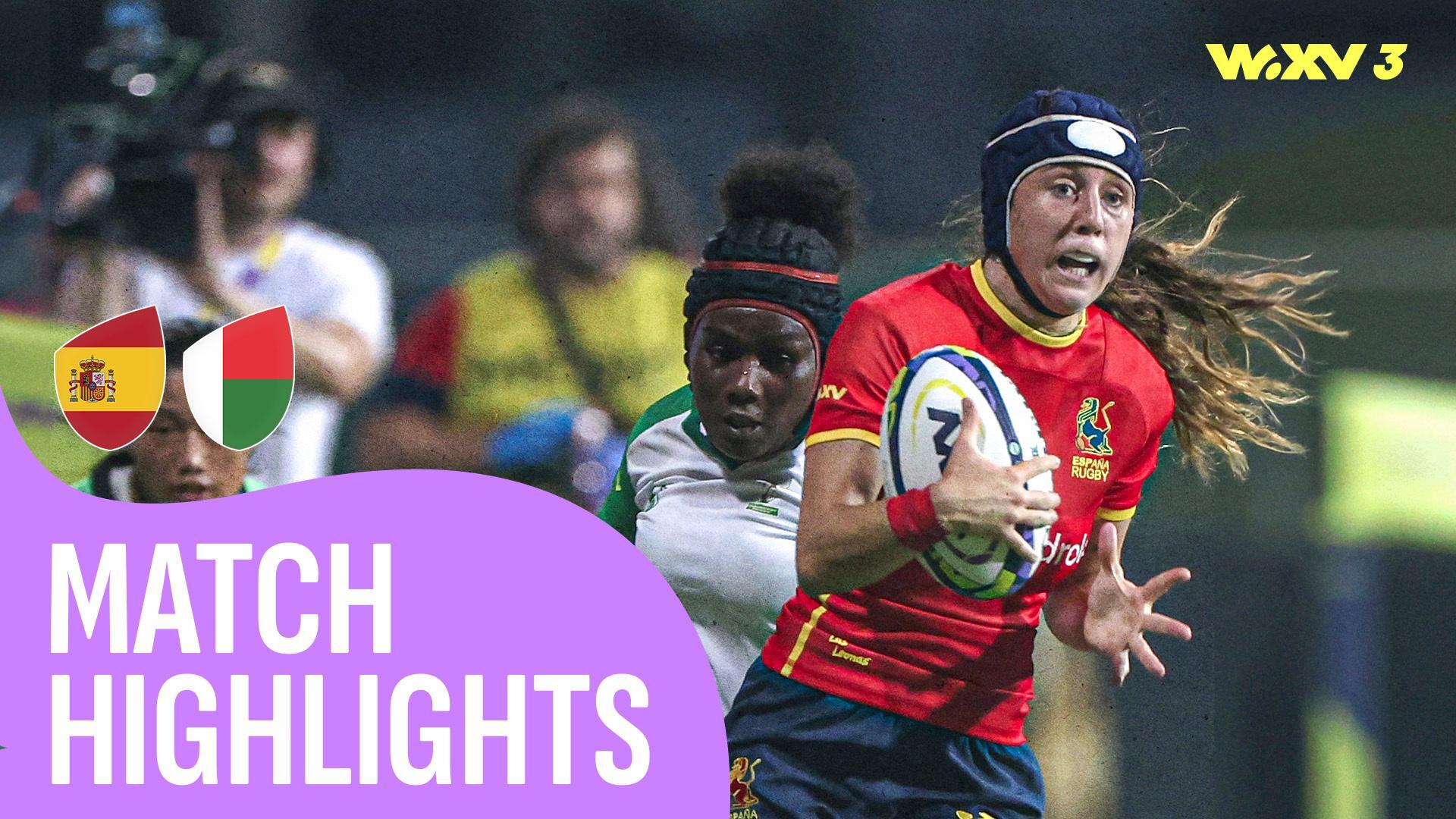 Spain vs madagascar highlights wxv 3