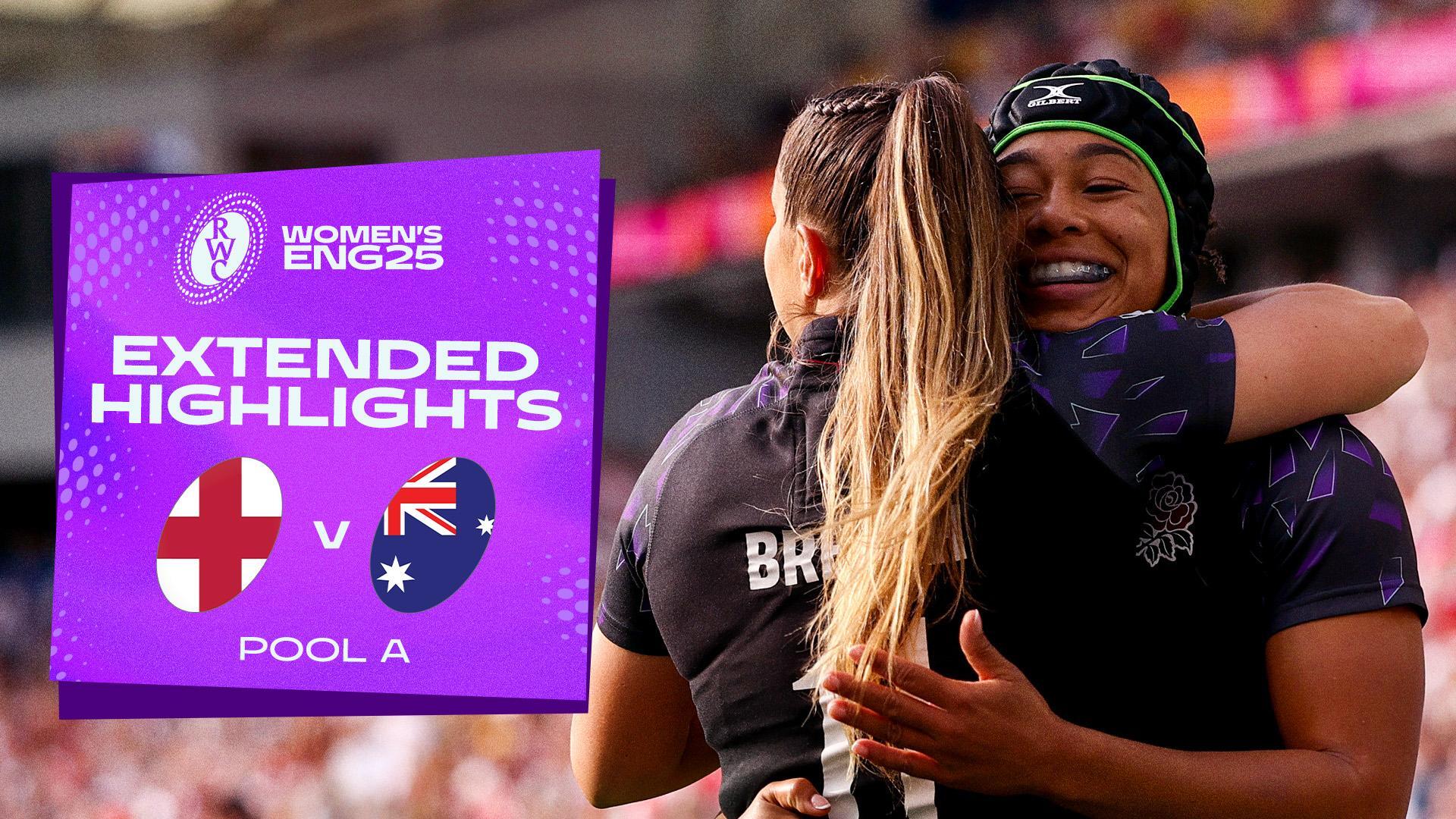 England v Australia | Rugby World Cup 2025 | Extended Highlights