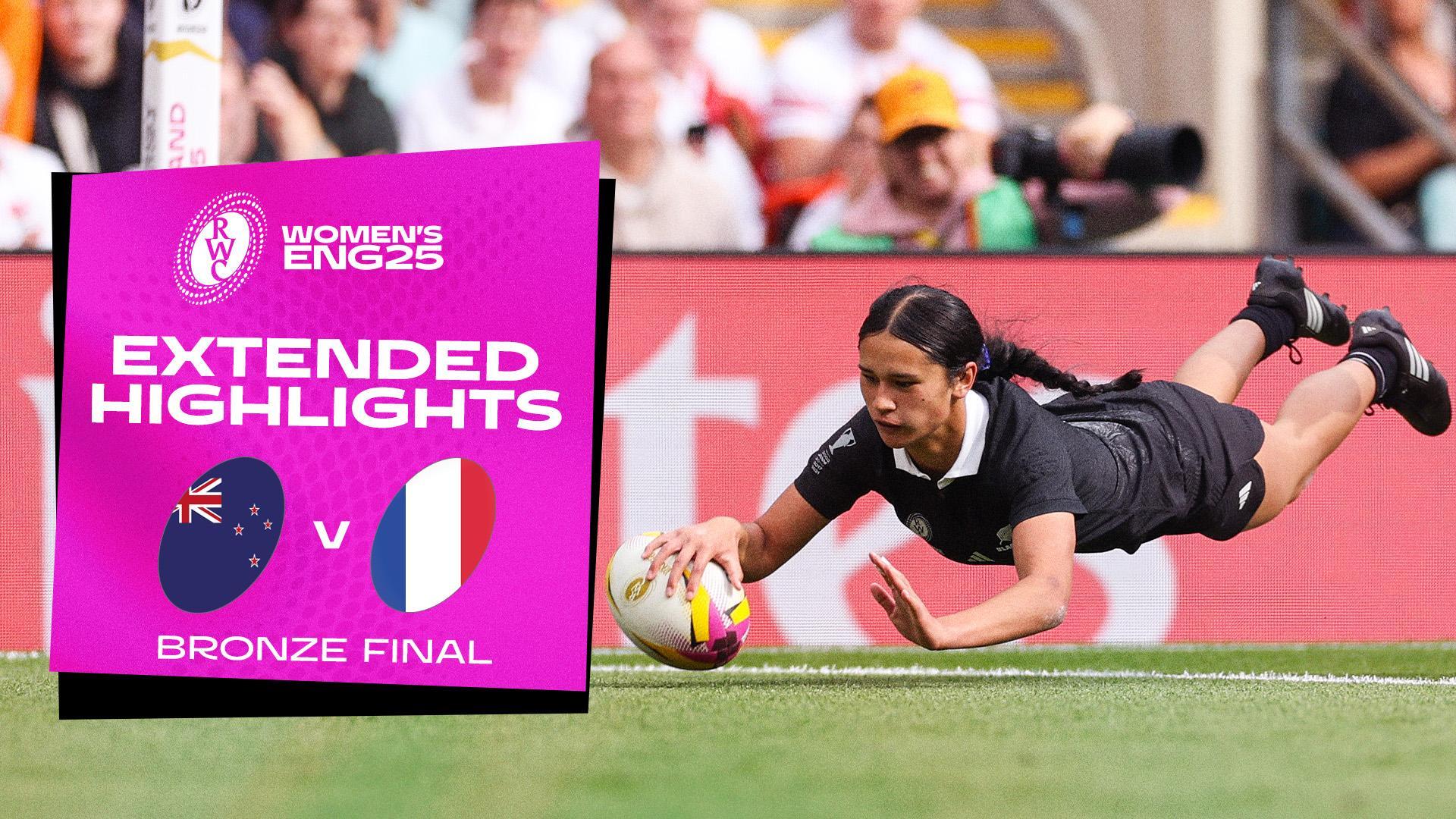 New Zealand v France | Rugby World Cup 2025 | Extended Highlights